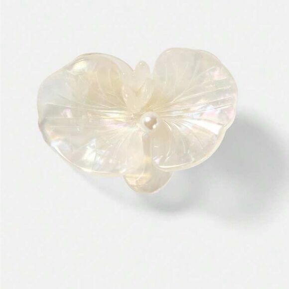 Elegant Cream orchid Brooch N1068 - Picture 3 of 3